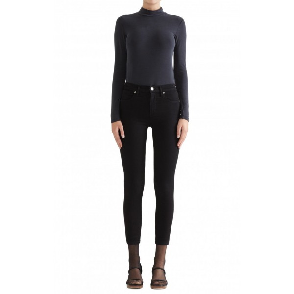 Silver Dawn Hi Rise Crop