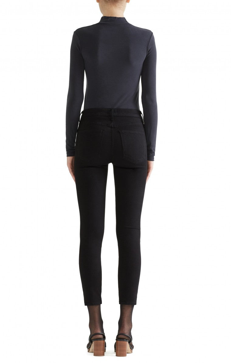 Silver Dawn Hi Rise Crop