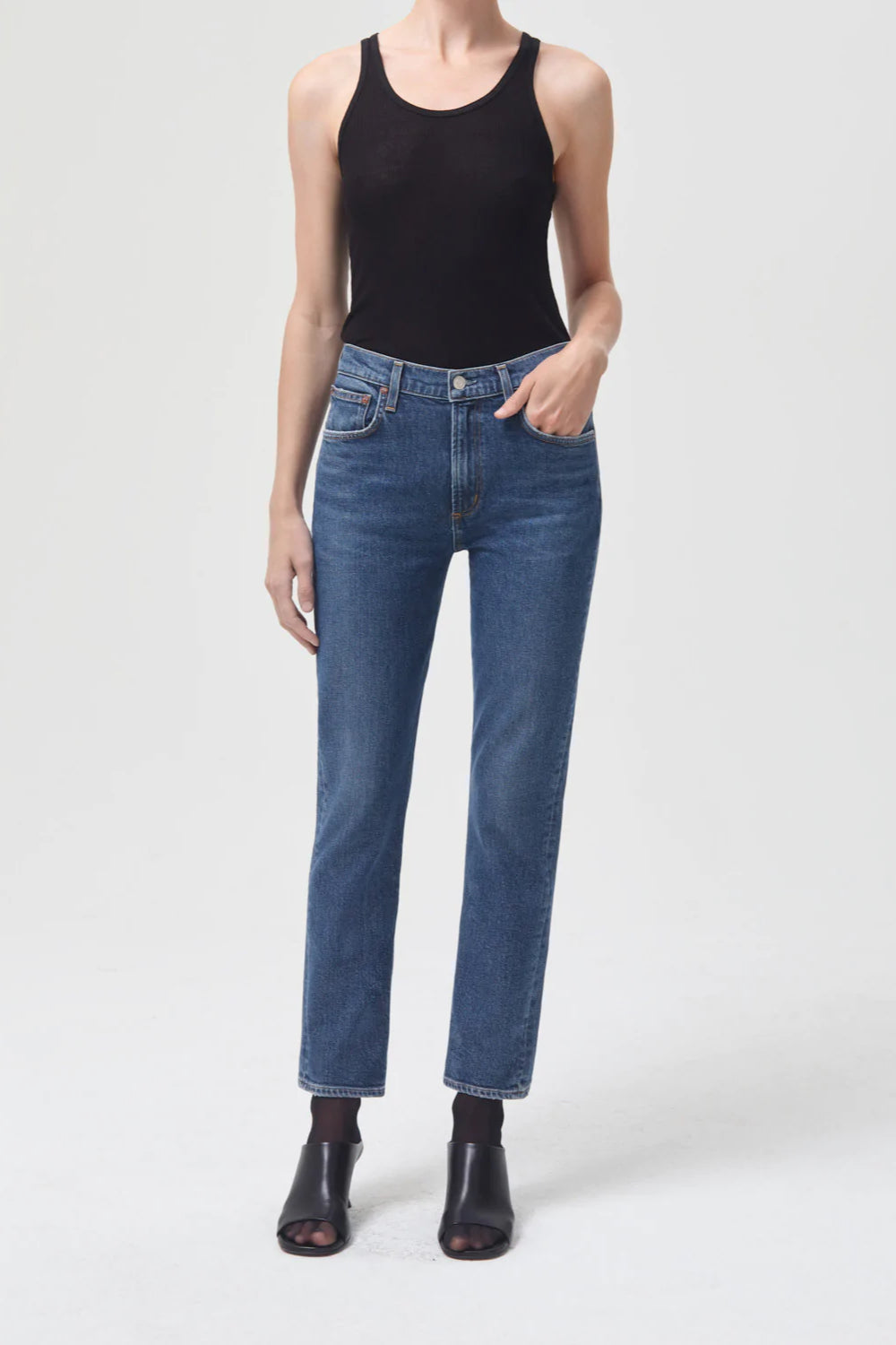 Shift Aura Mid Rise Straight Jean