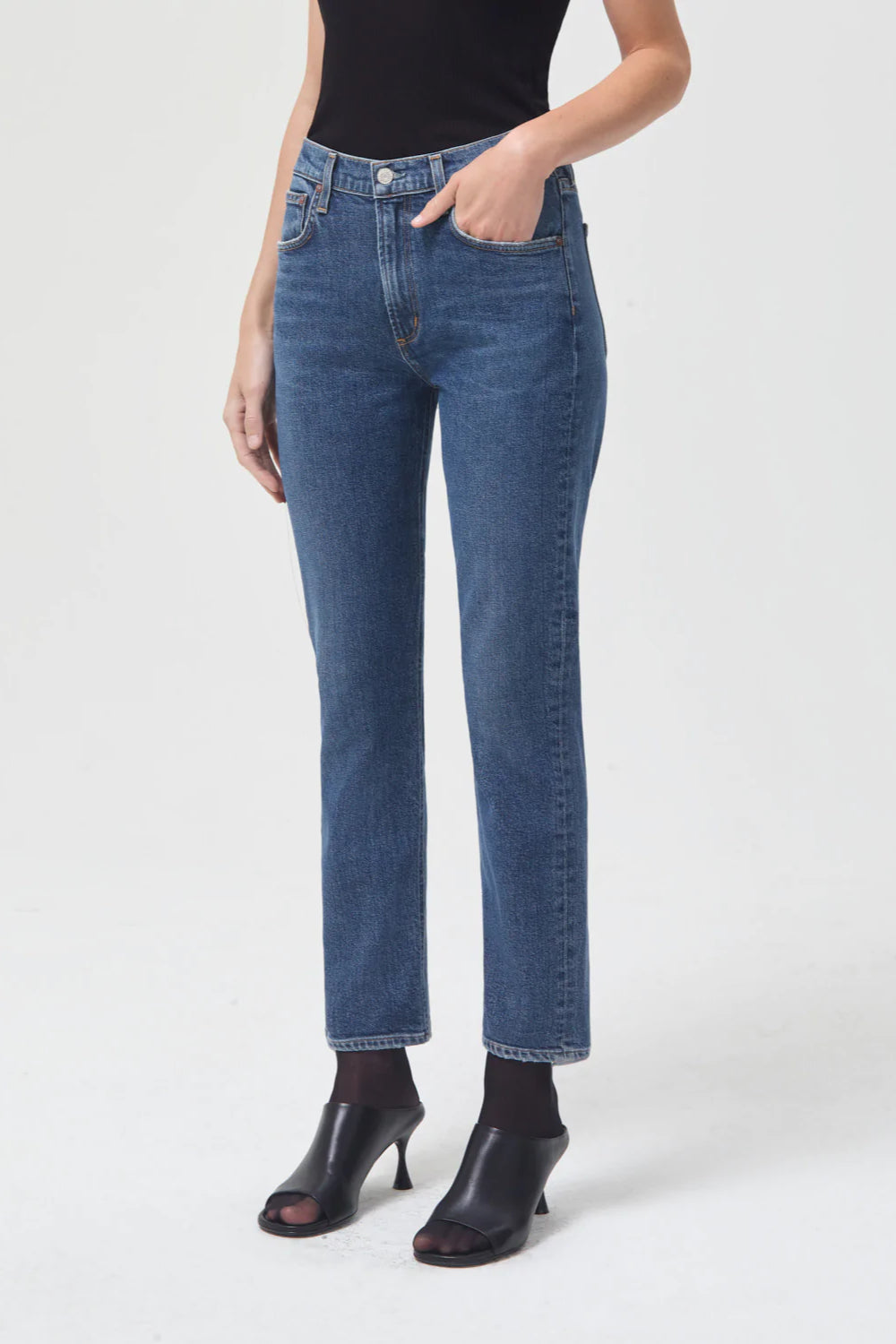 Shift Aura Mid Rise Straight Jean