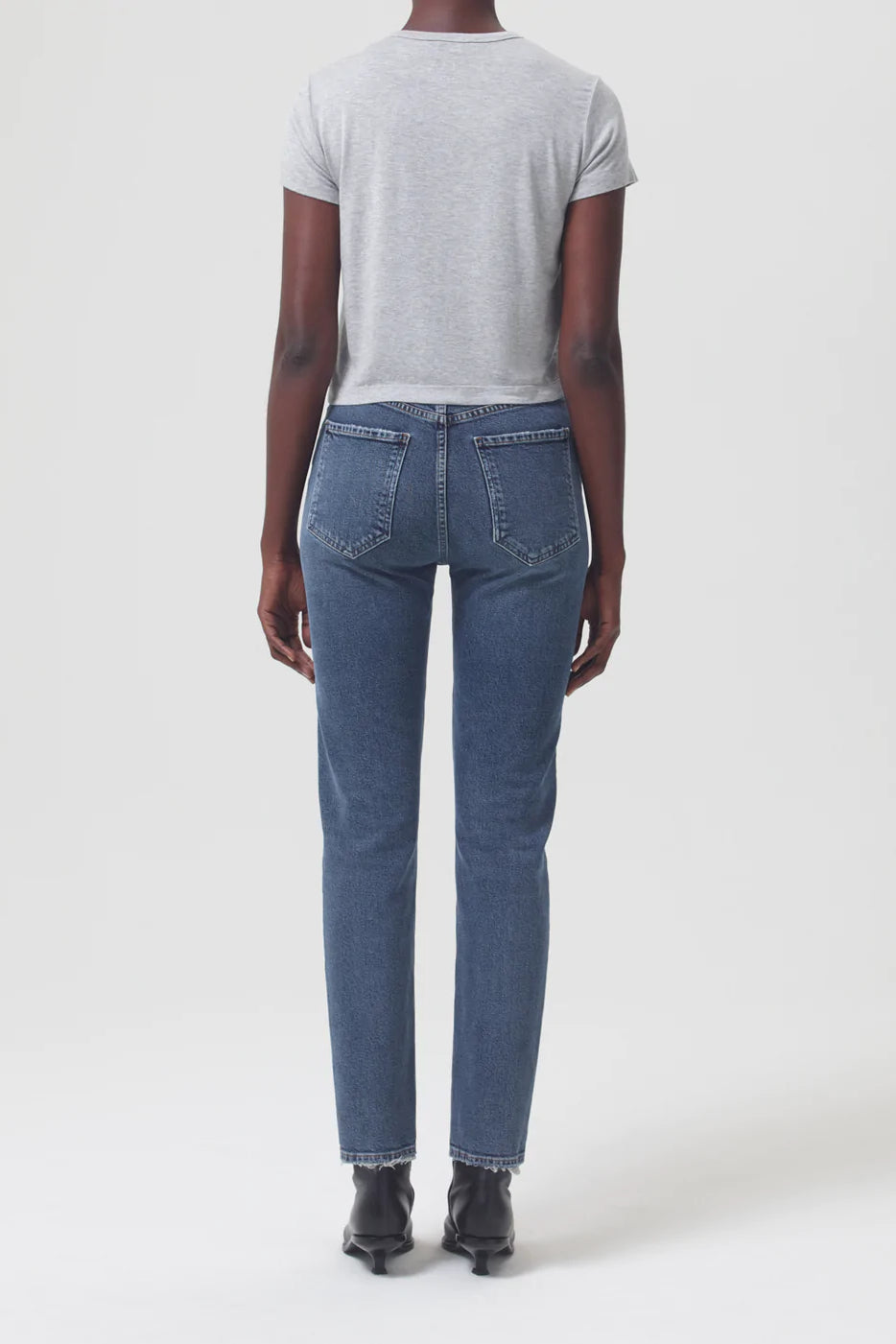 Slate Long High Rise Straight