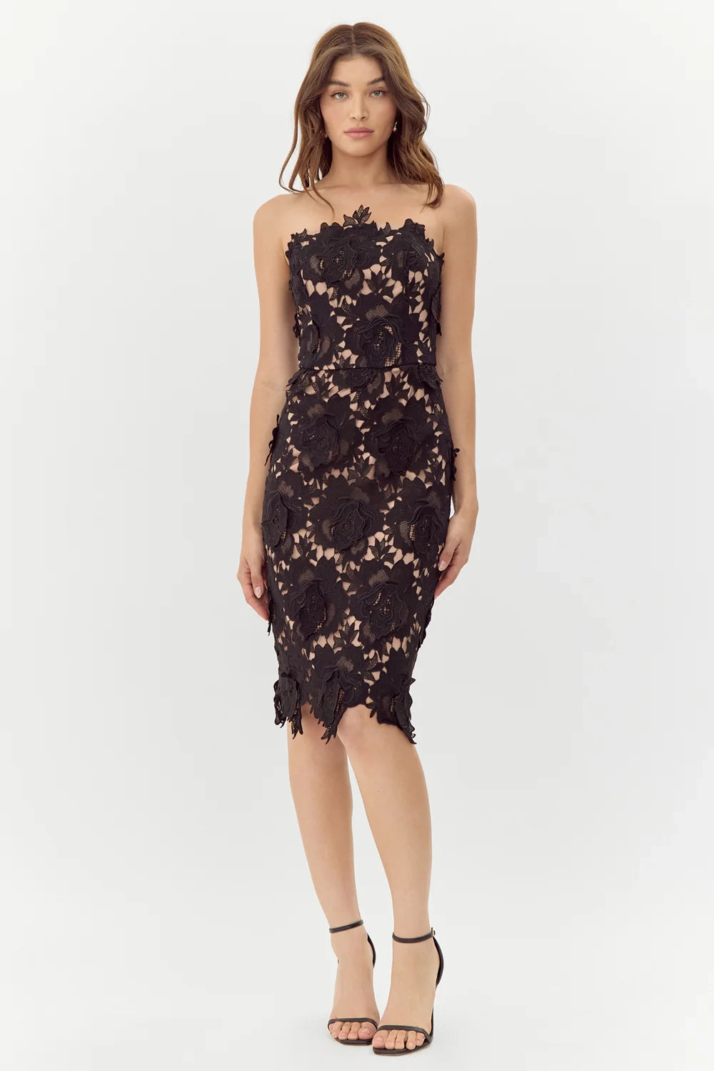 Zen Woven Lace Tube Dress