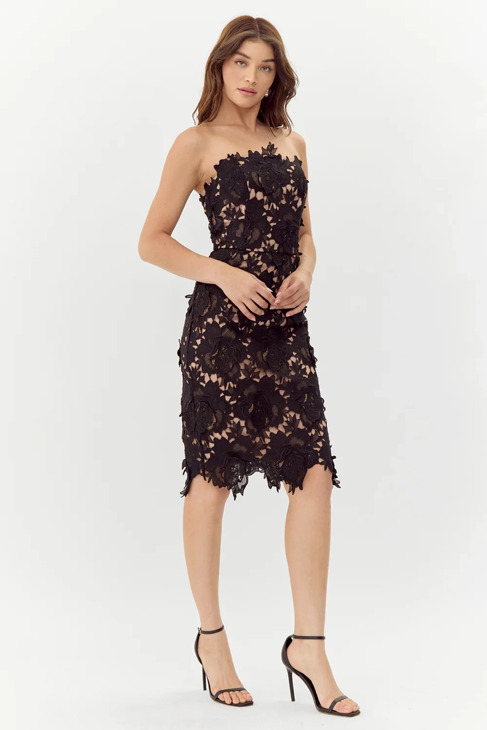 Zen Woven Lace Tube Dress