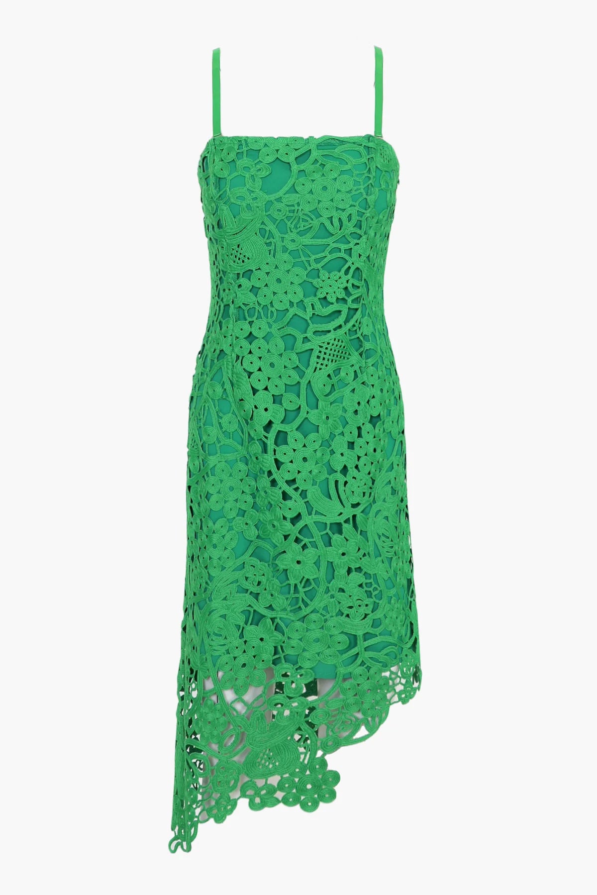 Sunflower Symmetry Crochet Lace Dress