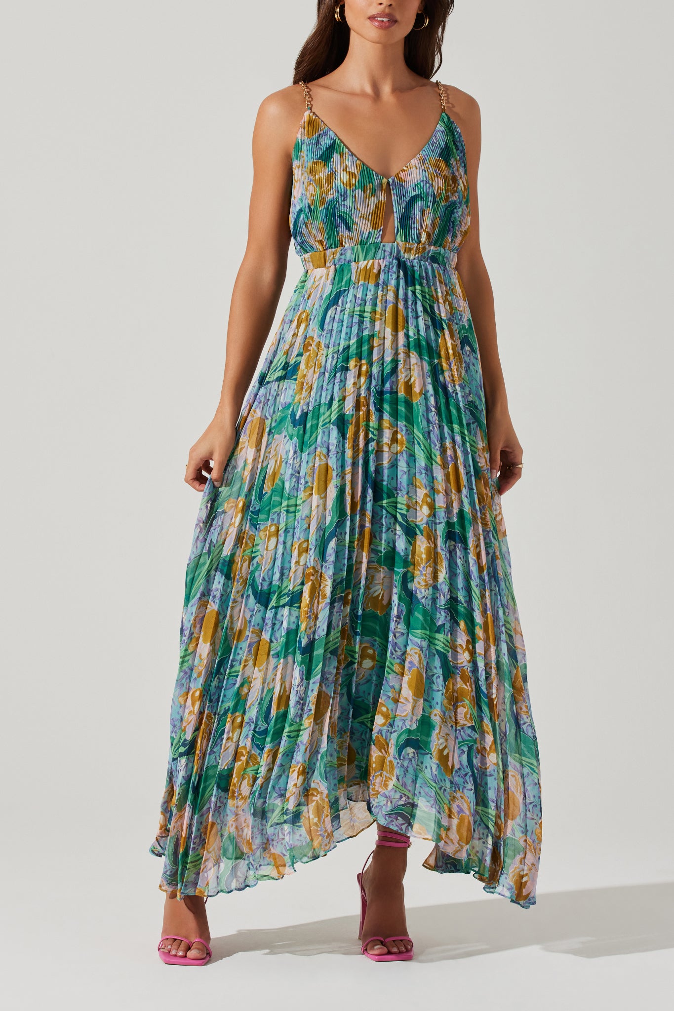 Encanto Floral Pleat Dress