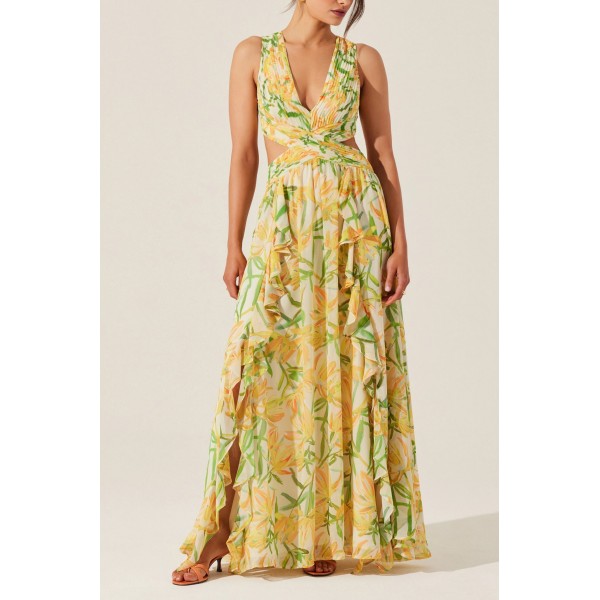 Harmony Print Maxi Dress