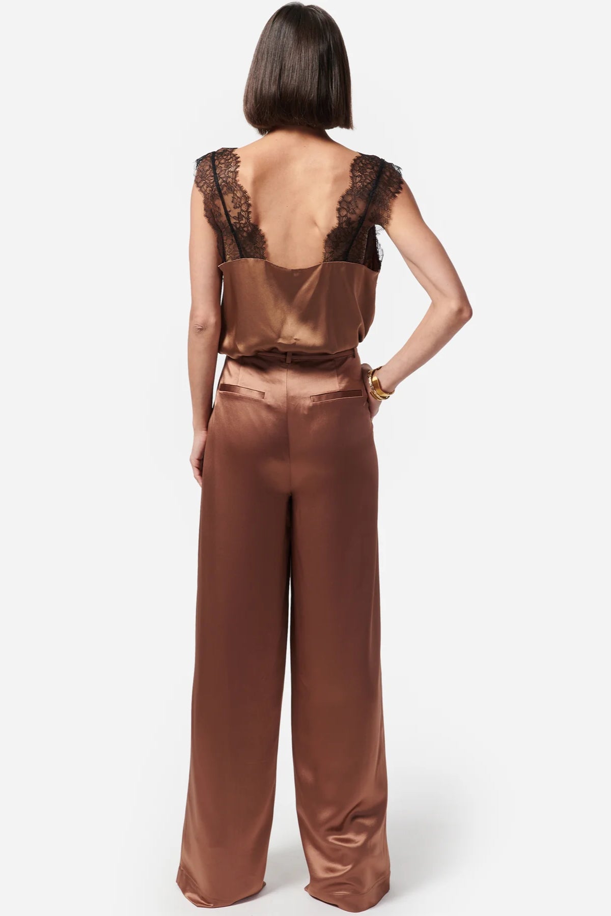 Cosmic Flow Lace Trim Cami