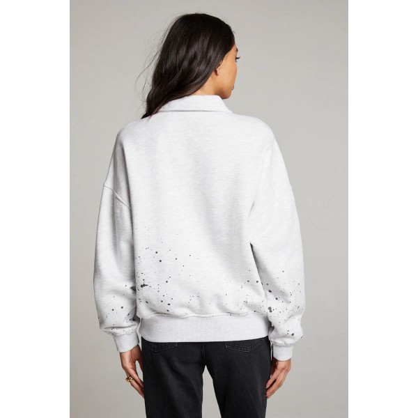 Blaze York Splatter Paint Half Zip