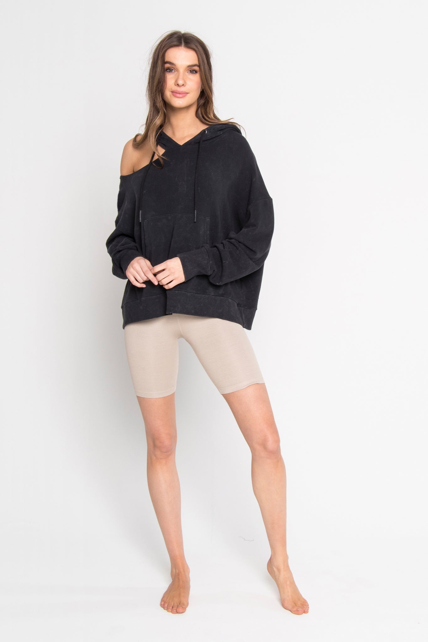 Urban Cut Shoulder Hoodie
