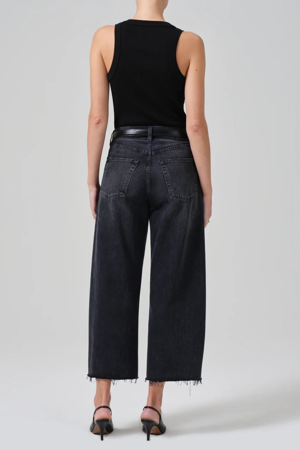 Flair Grâce Raw Hem Crop Jean