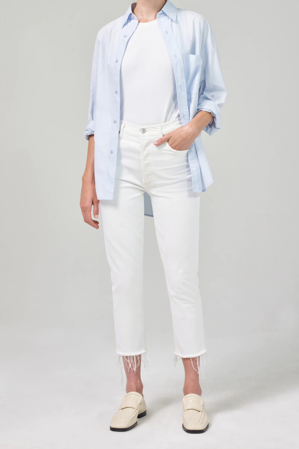 Lumina High Rise Crop Straight