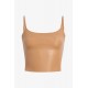 Aurora Leather Crop Cami