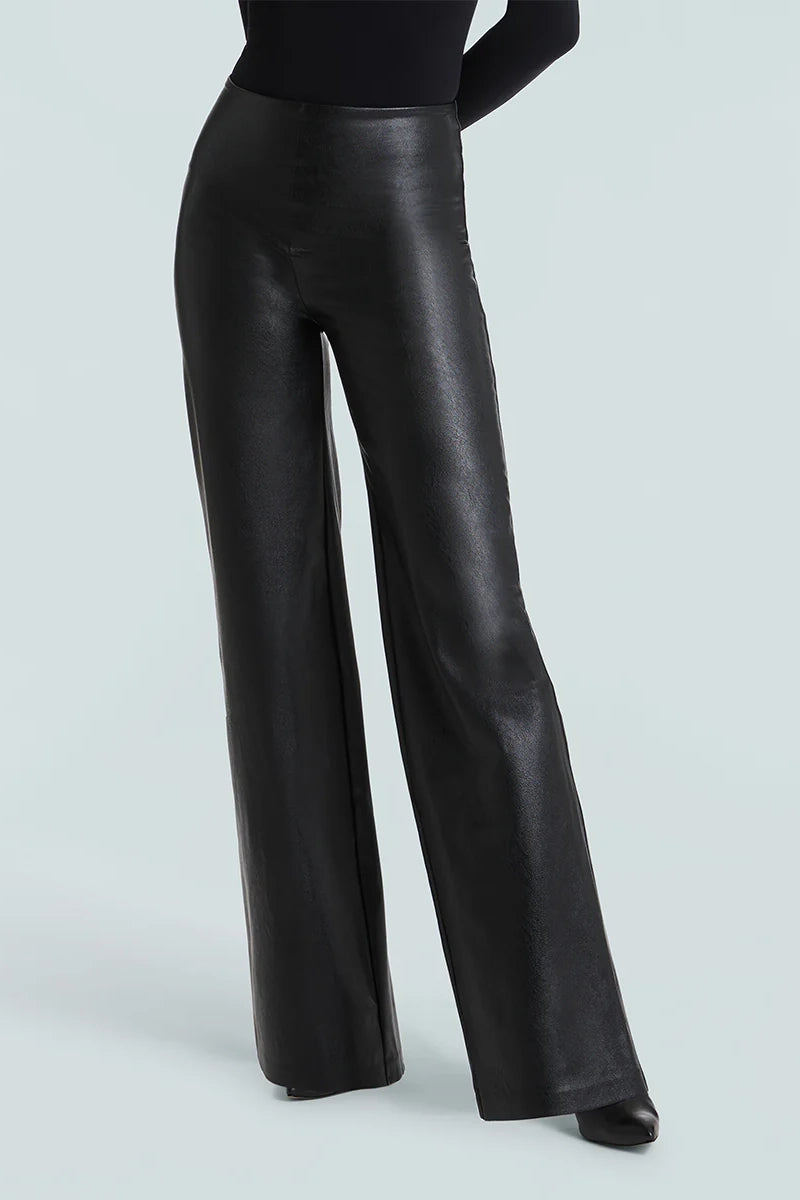 Stile Leather Wide Leg Pant