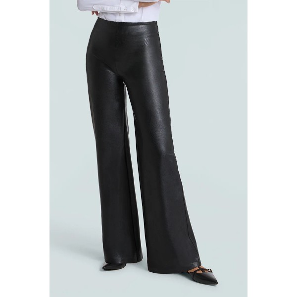 Stile Leather Wide Leg Pant