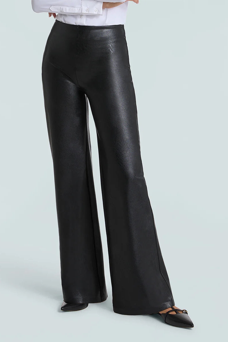 Stile Leather Wide Leg Pant