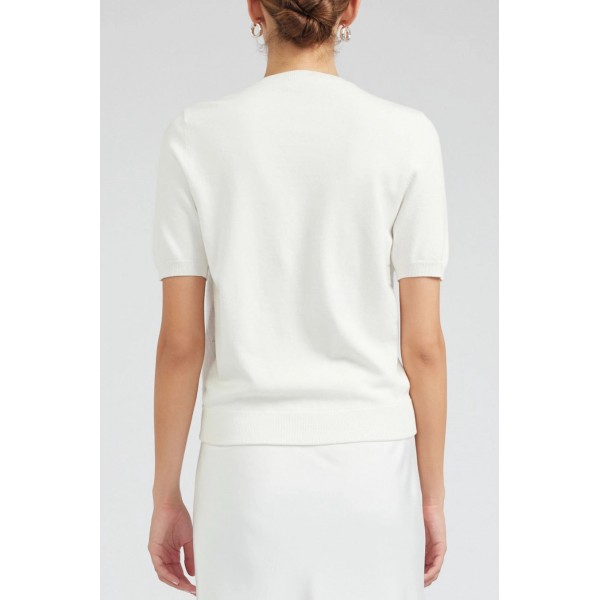 Sogno Stella Crochet Detail Top