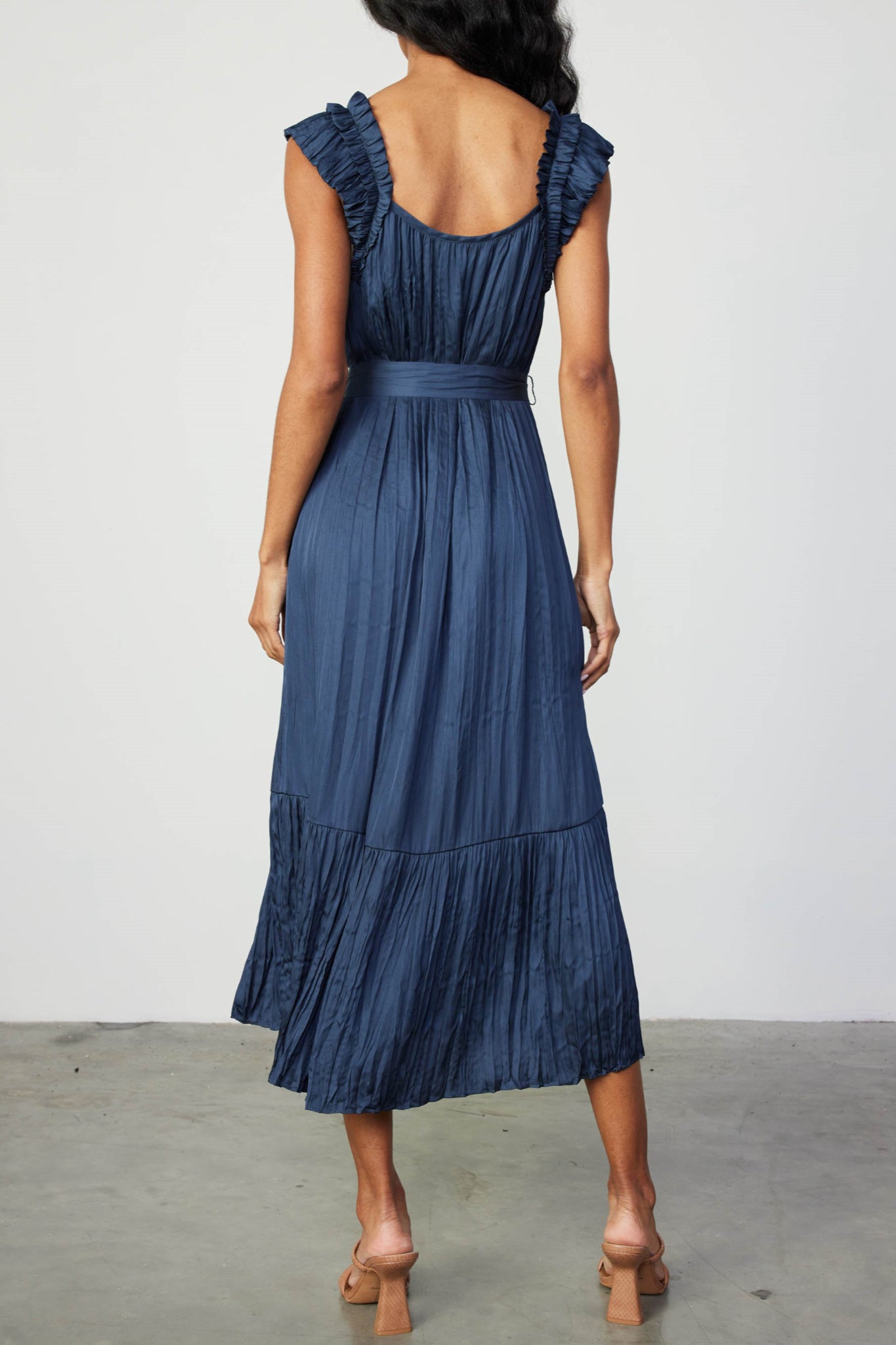Moda Stile Shoulder Midi Dress