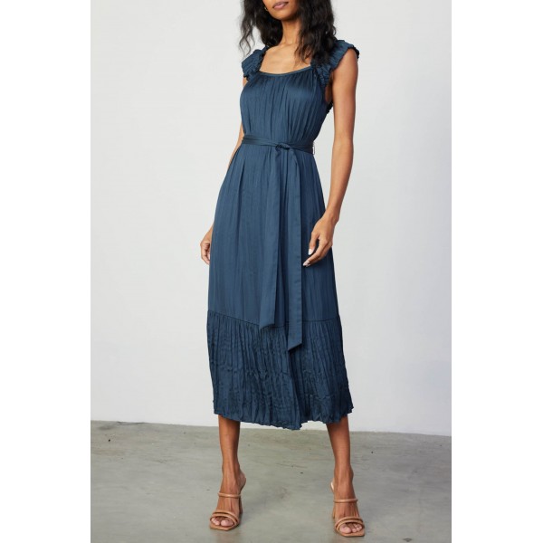 Moda Stile Shoulder Midi Dress