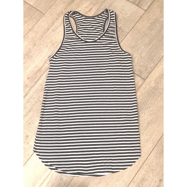 Core Racer Back Stripe Rib Tank