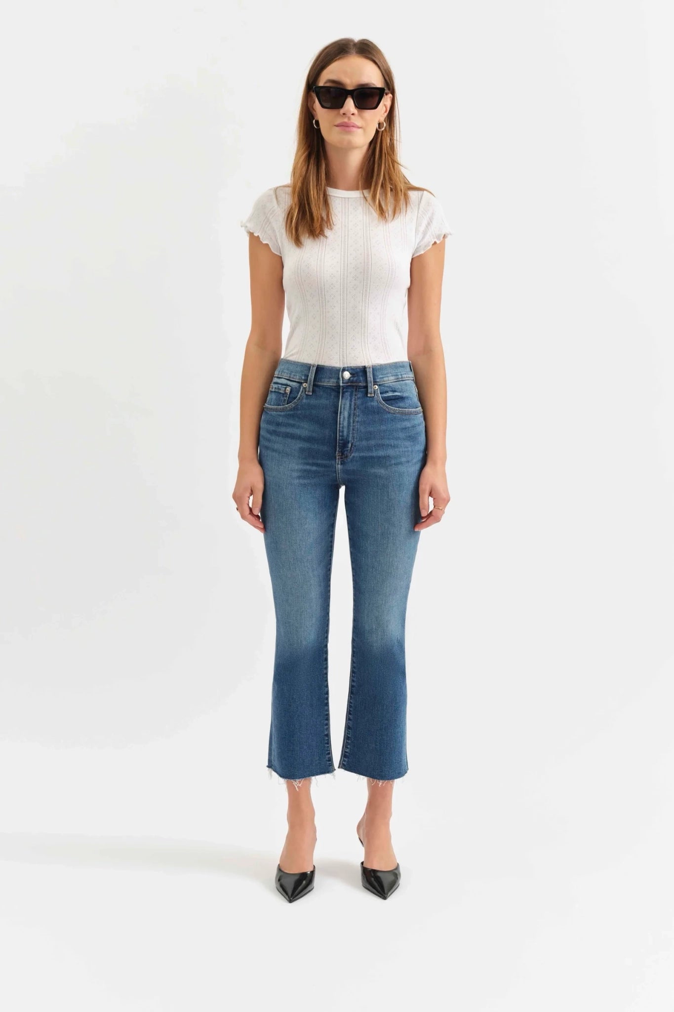 Luna Girl Crop Flare