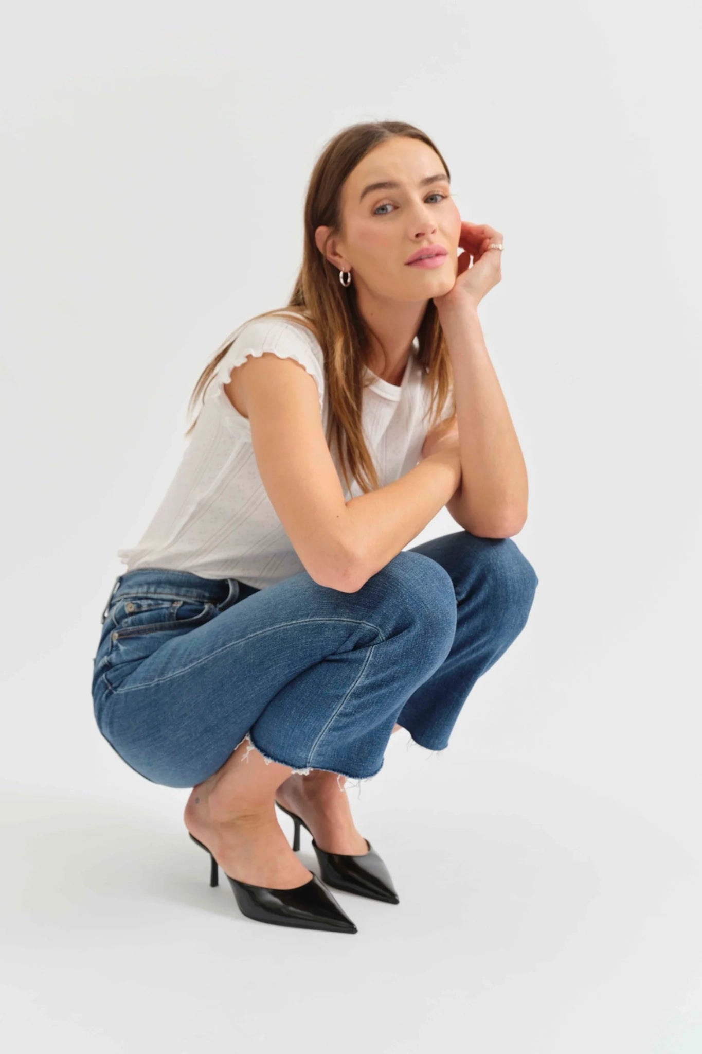 Luna Girl Crop Flare