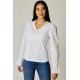Symmetry Trim V Neck Top