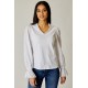 Symmetry Trim V Neck Top
