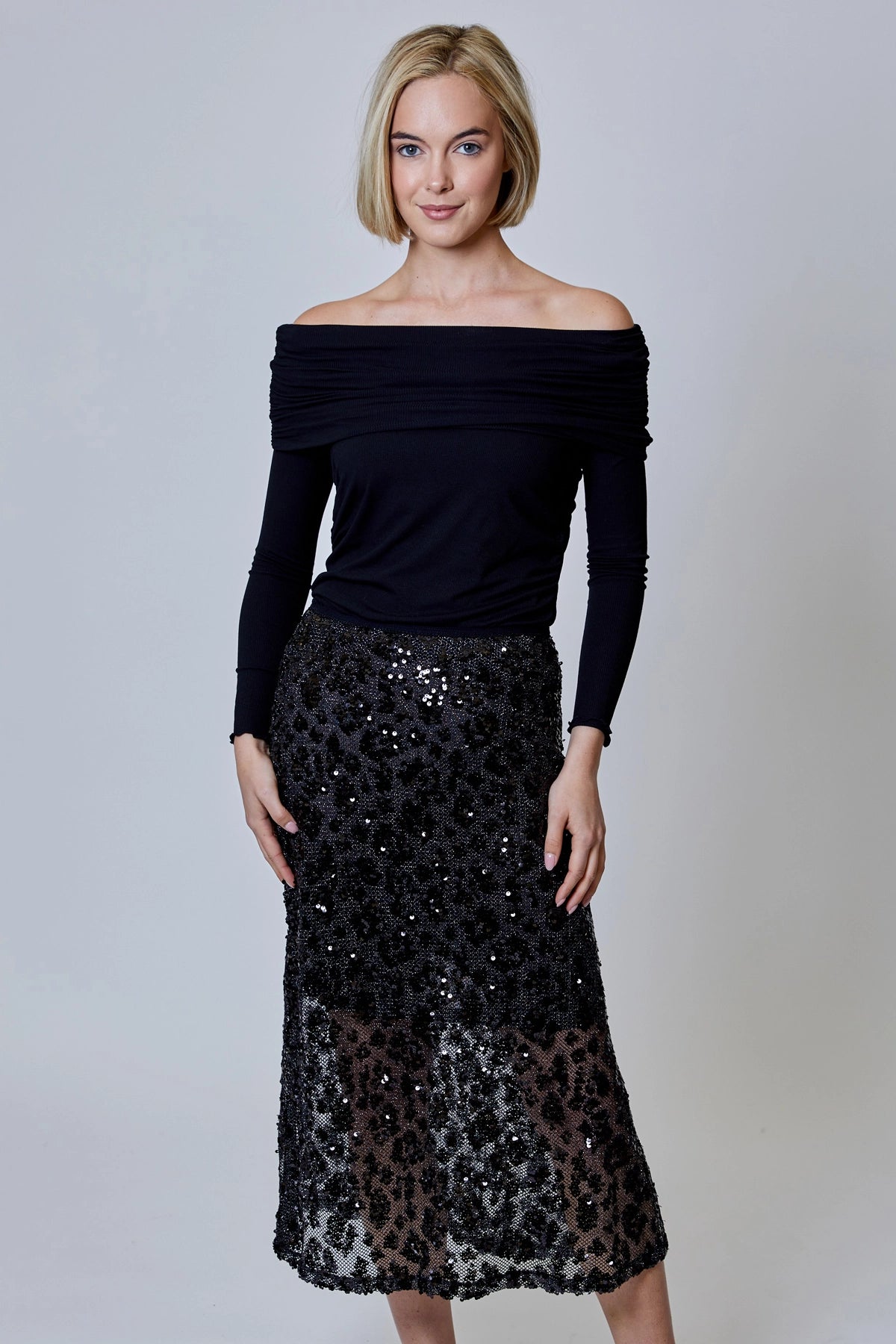 Serenity Leopard Midi Skirt