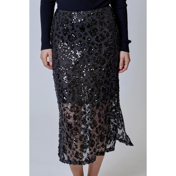 Serenity Leopard Midi Skirt