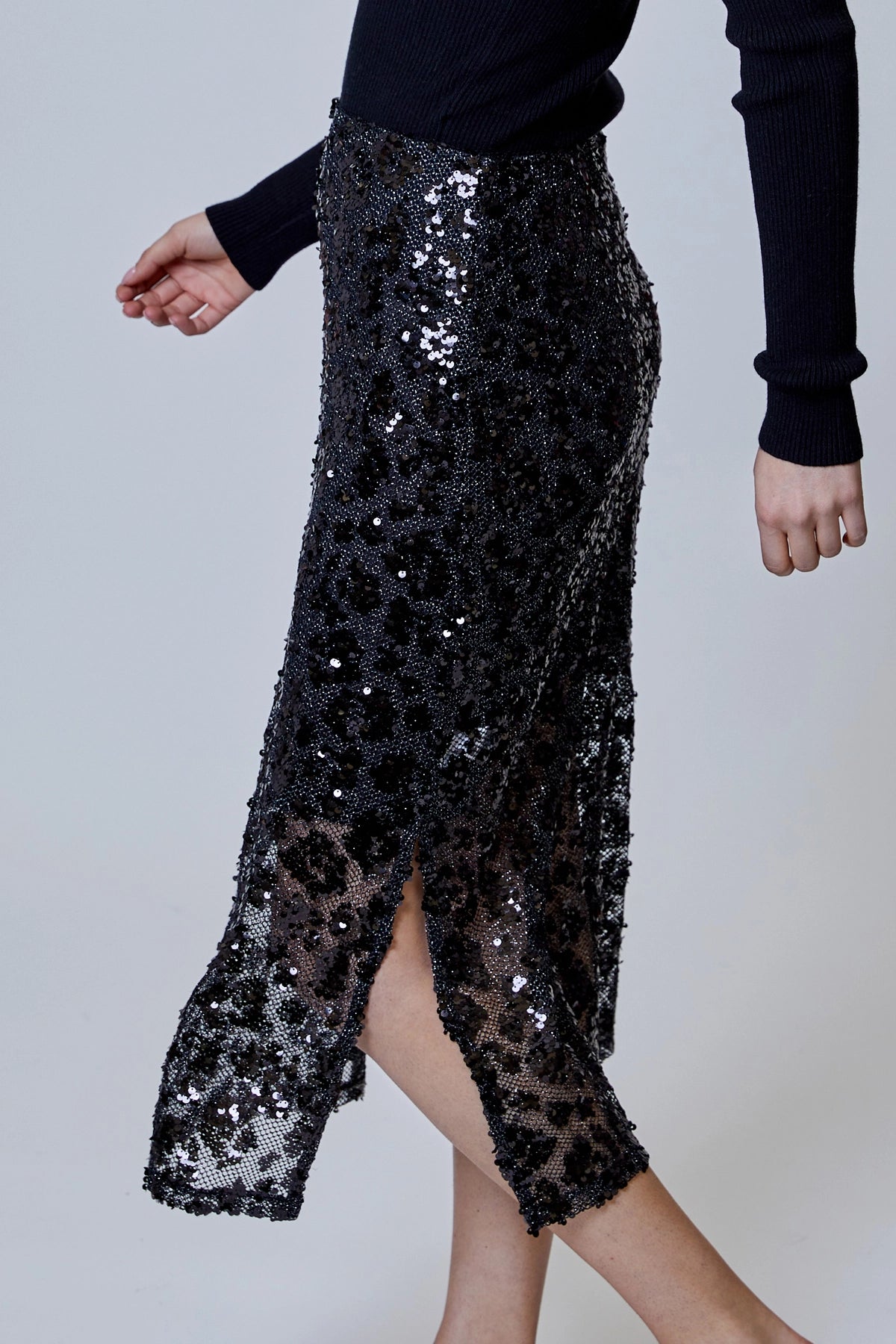 Serenity Leopard Midi Skirt