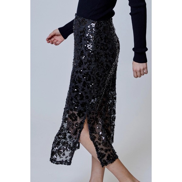 Serenity Leopard Midi Skirt