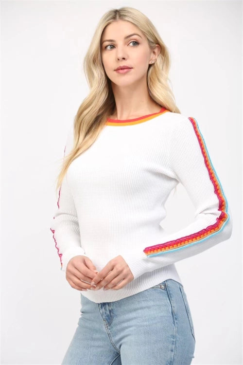 Vogue Trim Knit Top