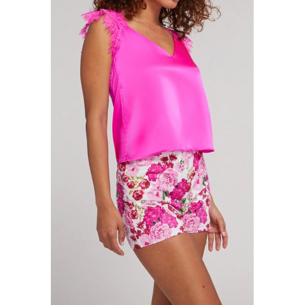 Frost Lace Combo Top