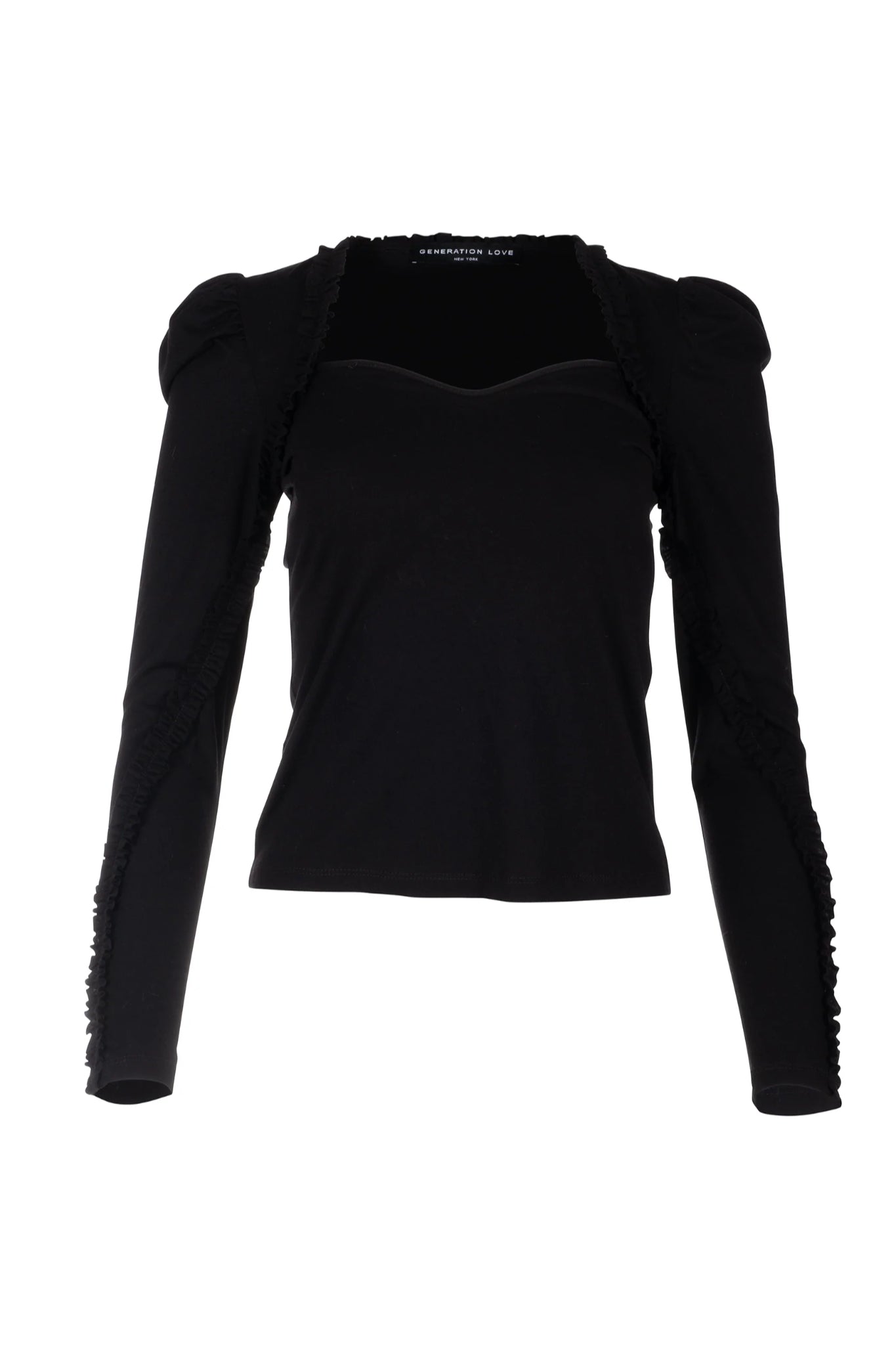 Ethereal Lumina Ruffle Trim Top