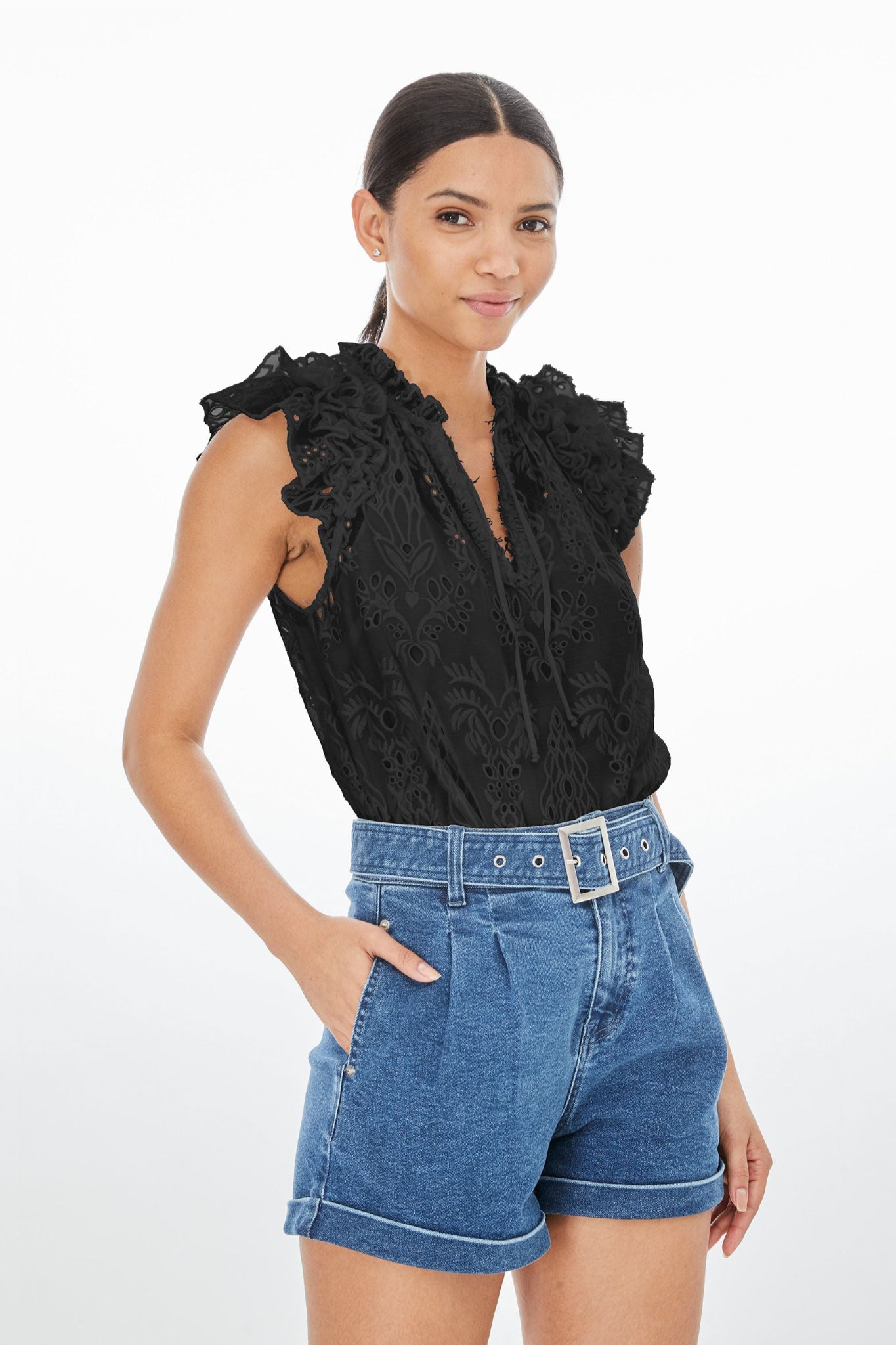 Frost Embroidered Top