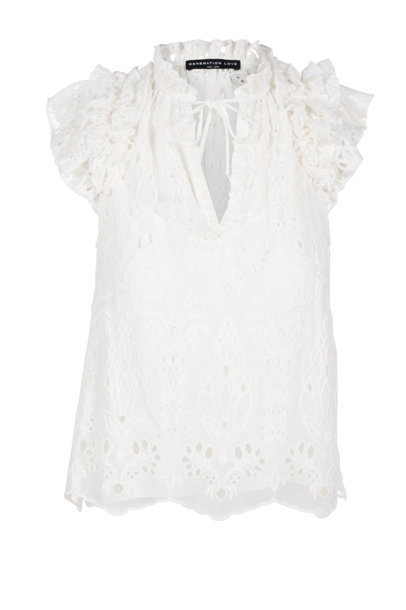 Frost Embroidered Top