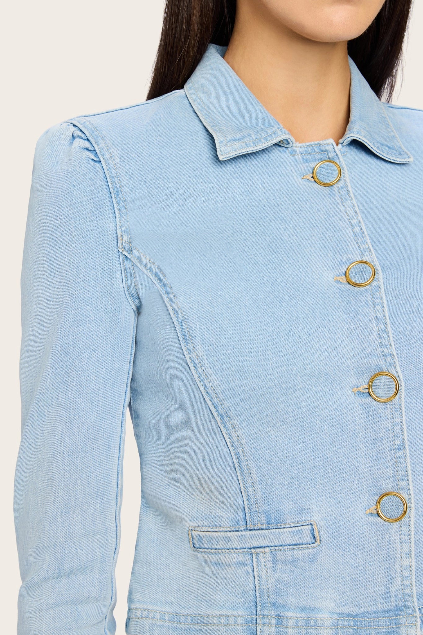 Crimson Vibe Denim Jacket