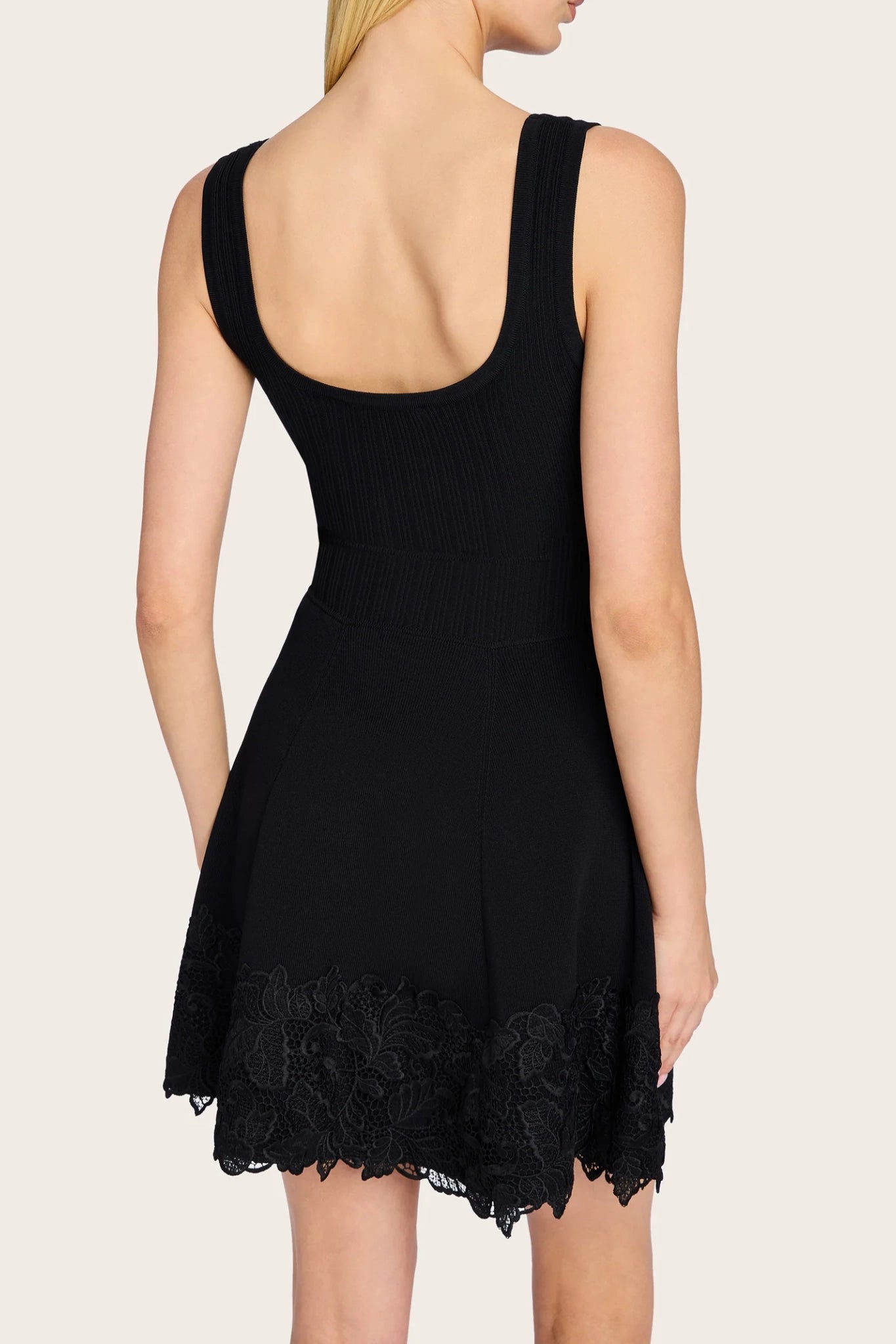 Midnight Bloom Lace Knit Dress
