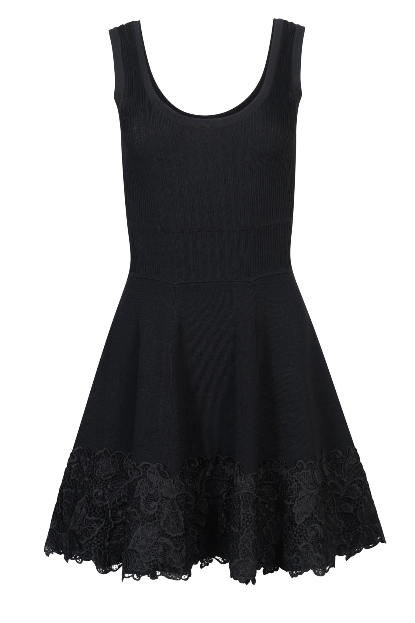 Midnight Bloom Lace Knit Dress