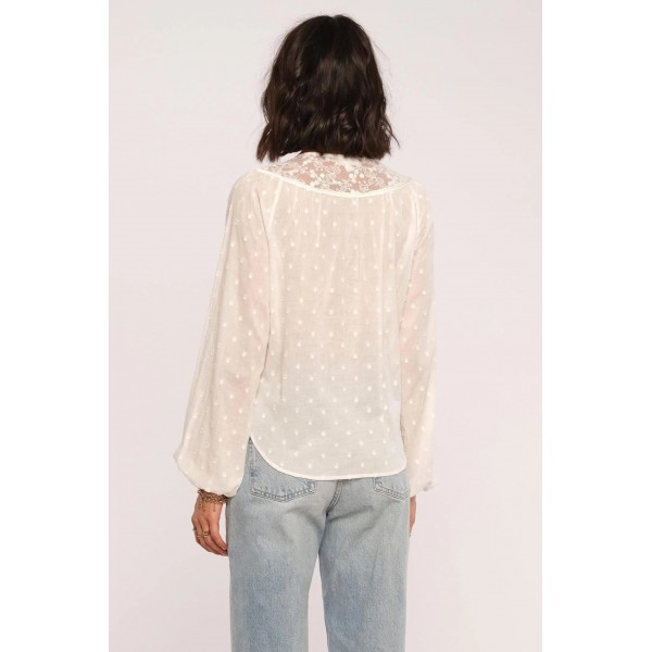 Twilight Swiss Dot Woven Top