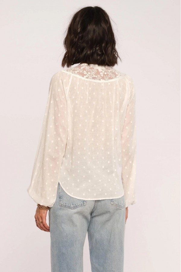 Twilight Swiss Dot Woven Top