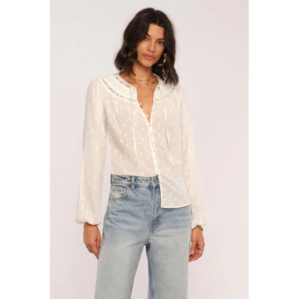 Twilight Swiss Dot Woven Top