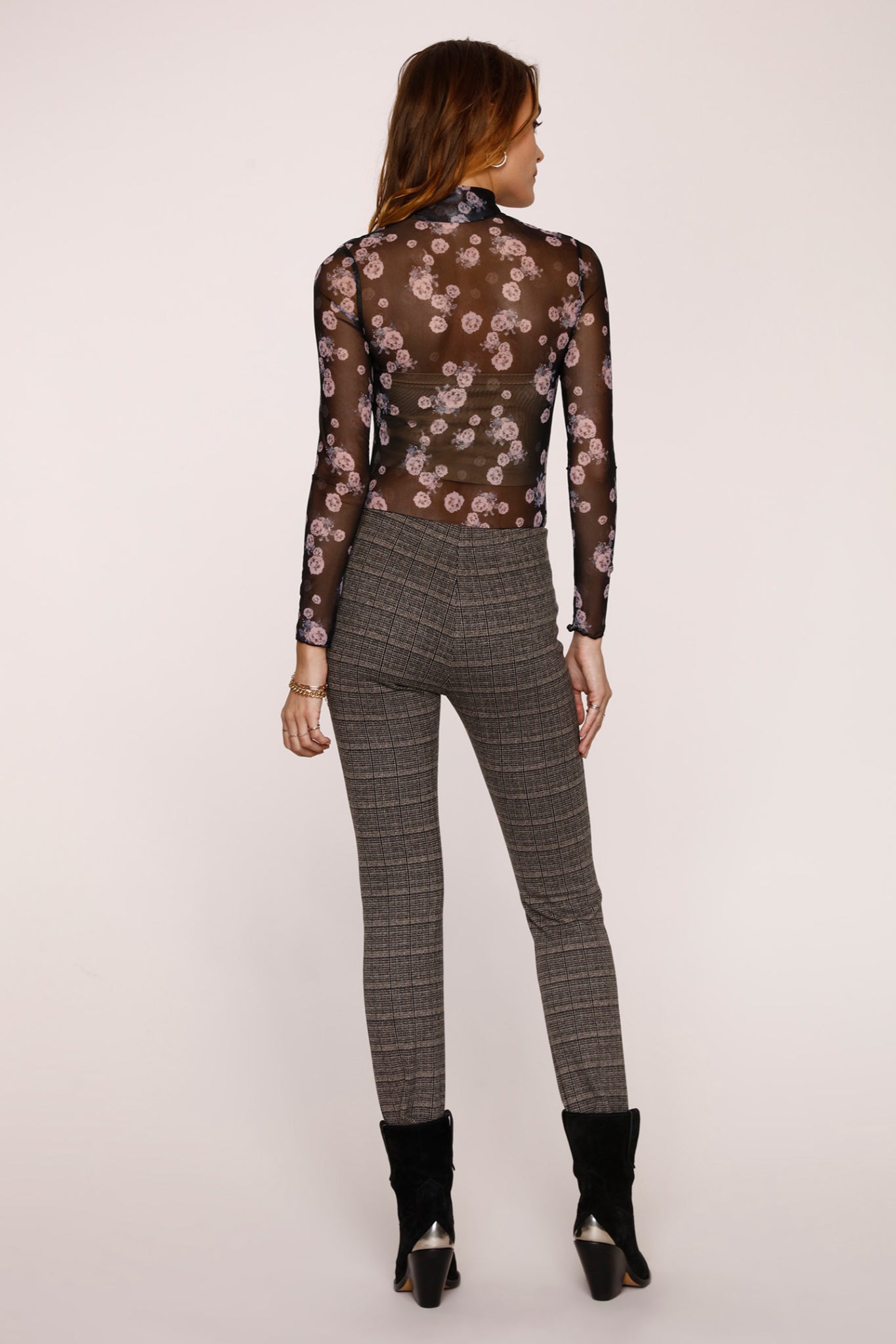 Edge Plaid Stirrup Pant