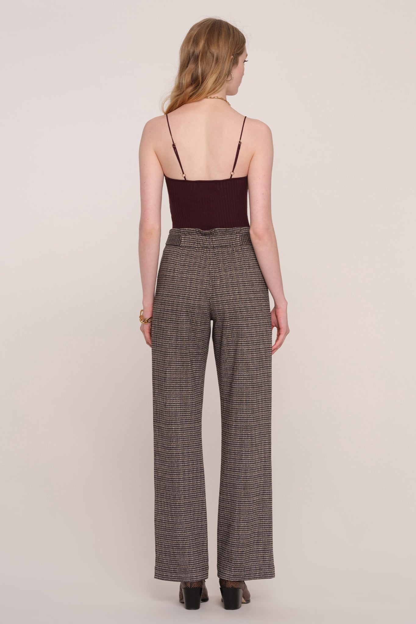 Belle Luxe Plaid Pant