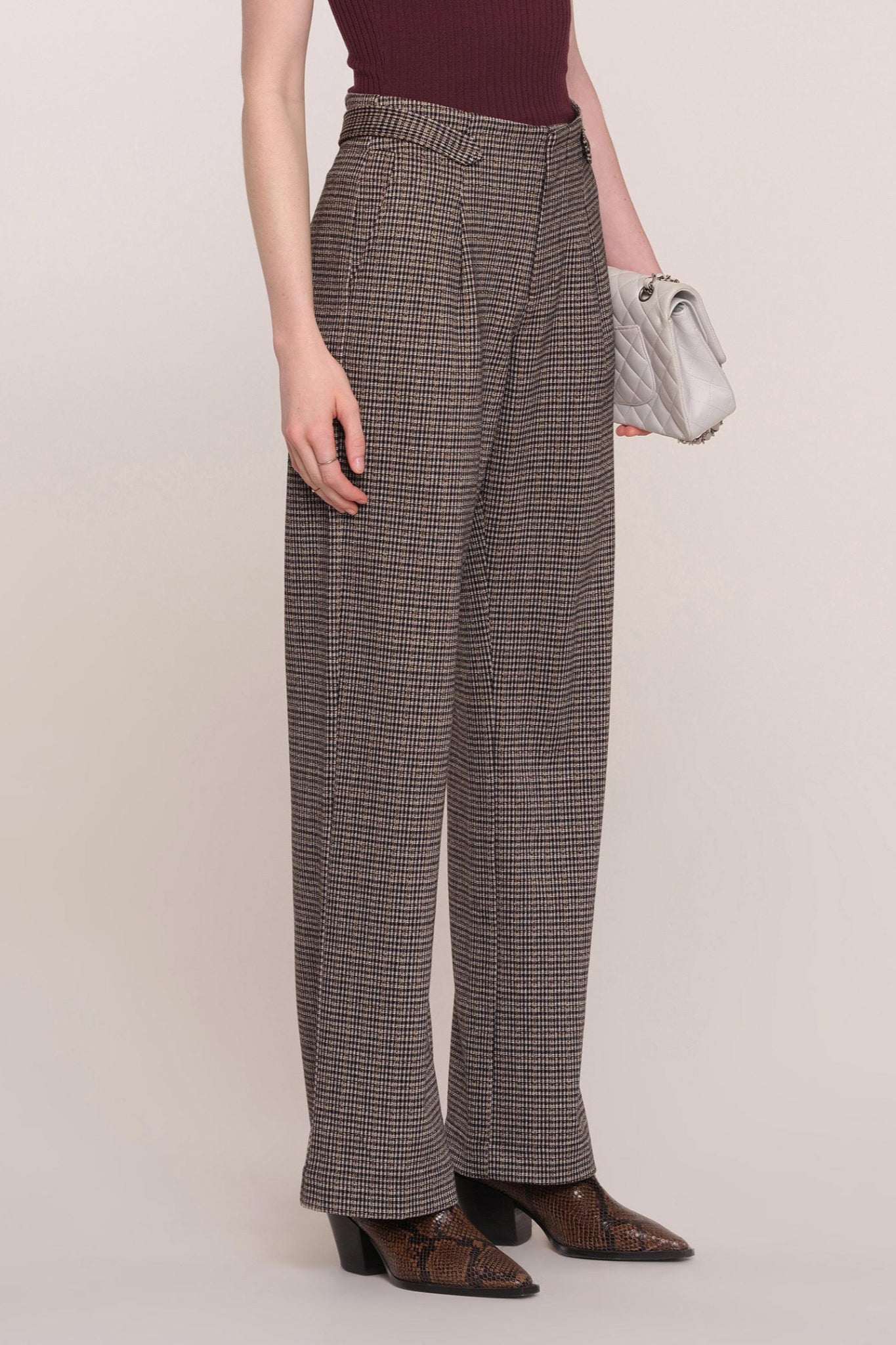 Belle Luxe Plaid Pant