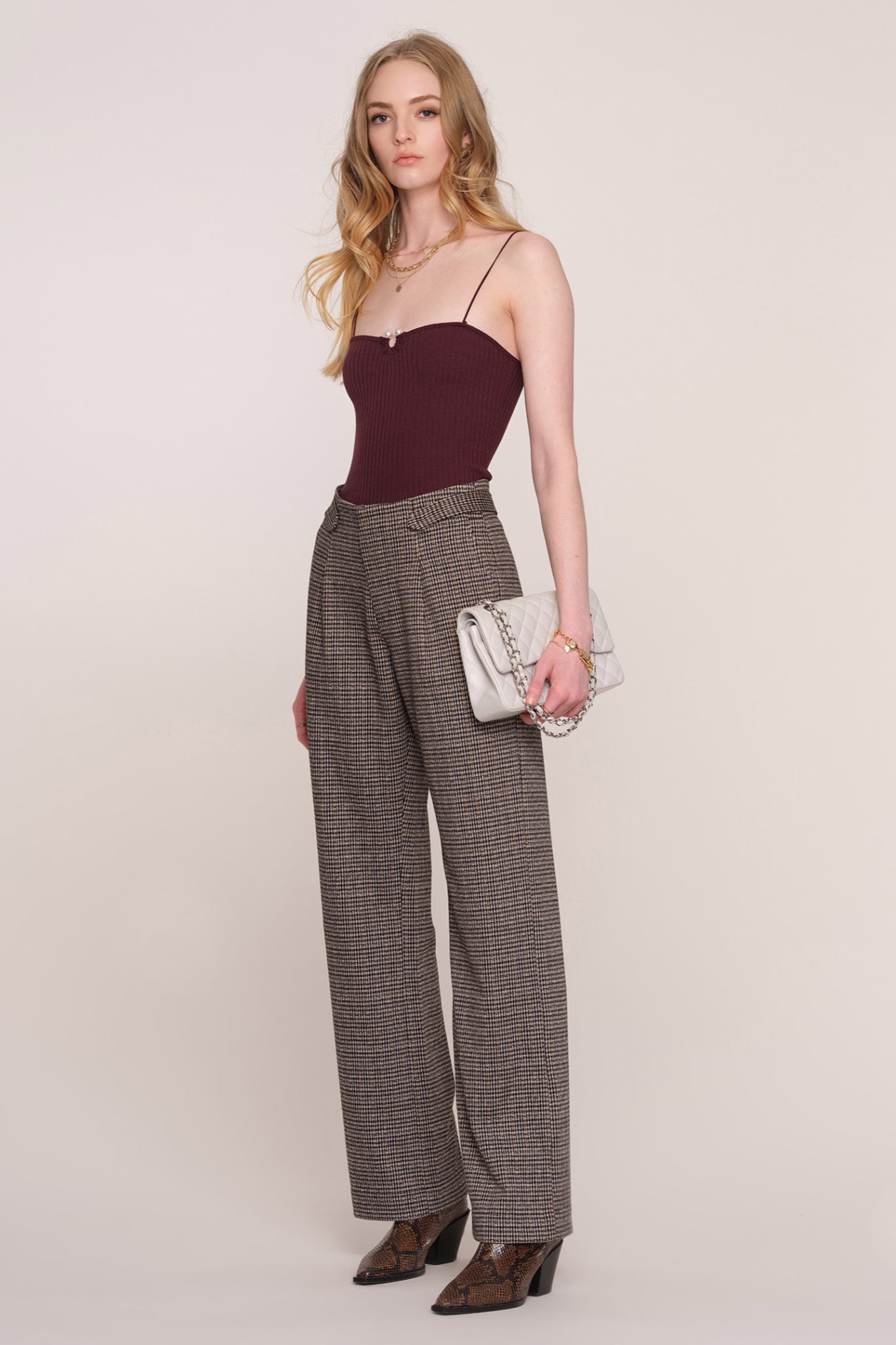 Belle Luxe Plaid Pant