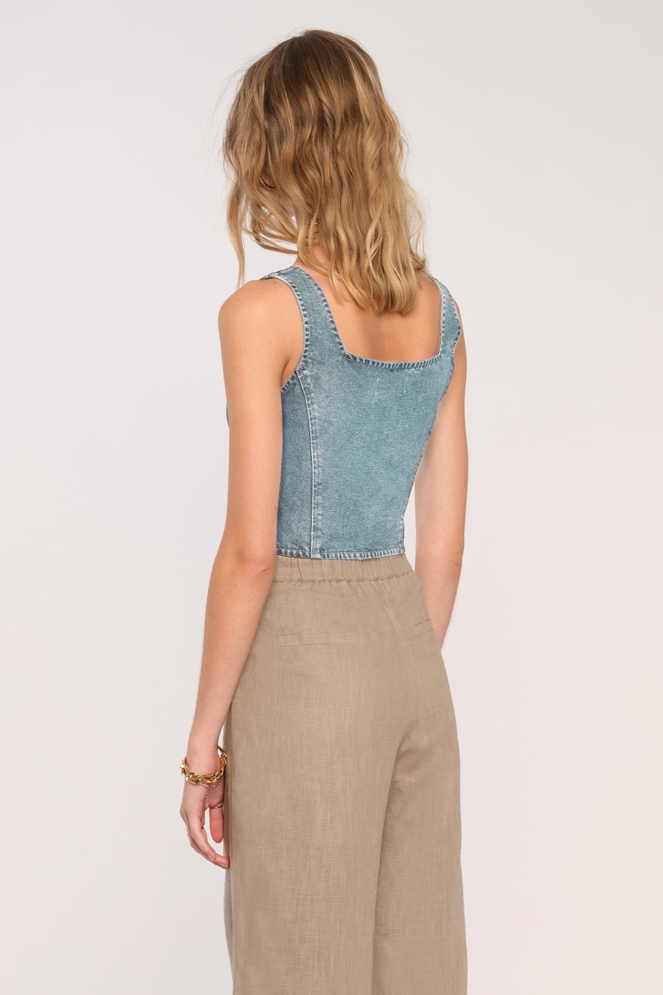 Vertex Denim Top