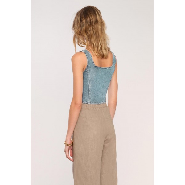 Vertex Denim Top