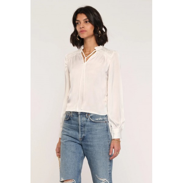 Encanto Smocked Shoulder Blouse