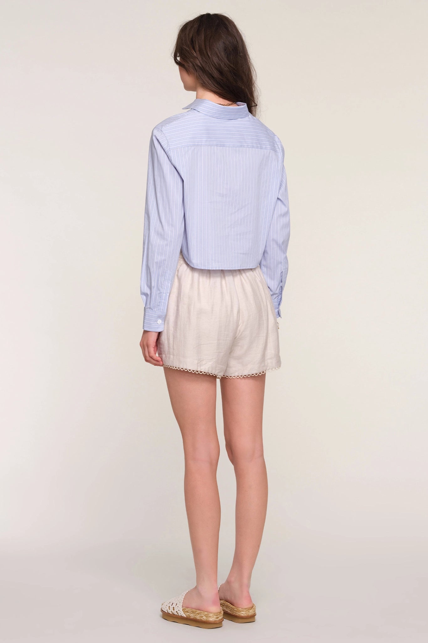 Crimson Vibe Crop Shirt